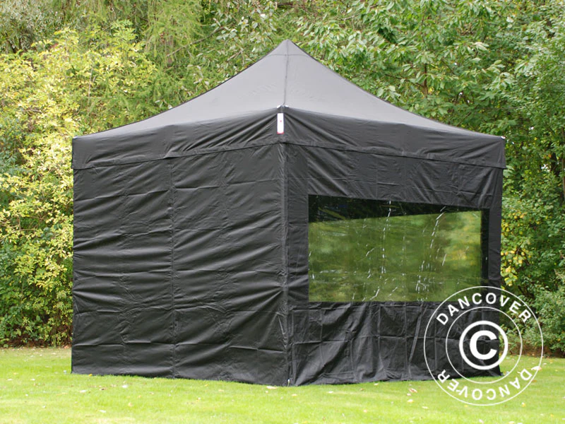 Namiot Ekspresowy FleXtents PRO 3x3m Czarny, mq 4 ściany boczne - Image 28