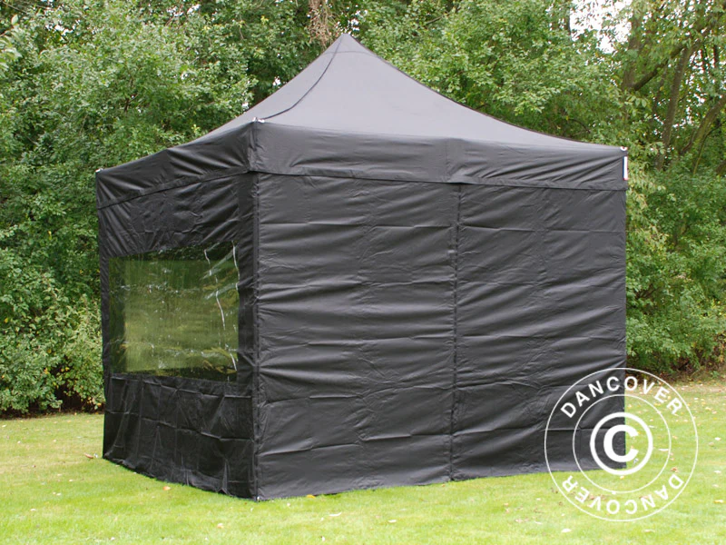 Namiot Ekspresowy FleXtents PRO 3x3m Czarny, mq 4 ściany boczne - Image 30