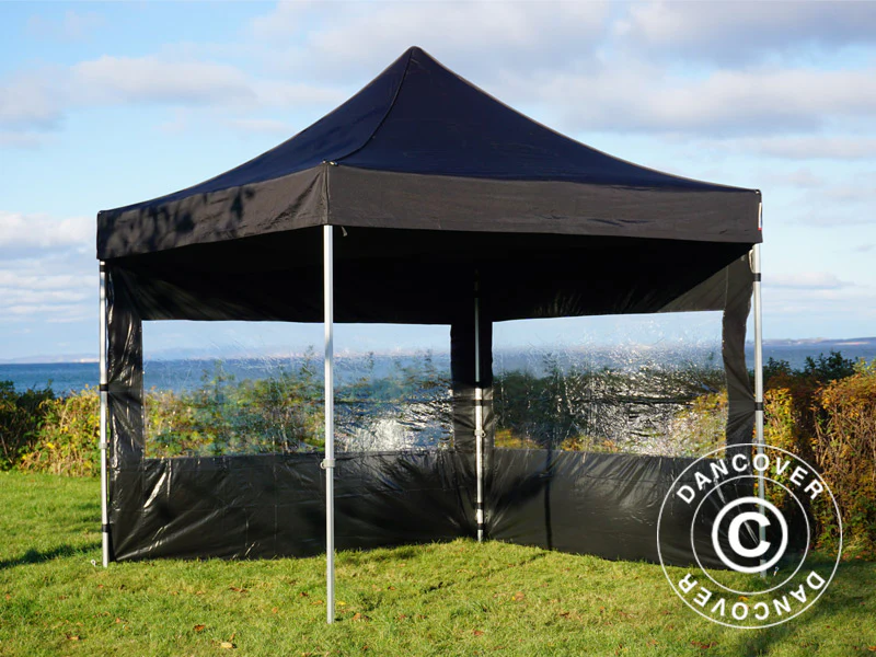 Namiot Ekspresowy FleXtents PRO 3x3m Czarny, mq 4 ściany boczne - Image 8