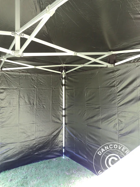 Namiot Ekspresowy FleXtents PRO 3x3m Czarny, Ogniotrwale, mq 4 ściany boczne - Image 18