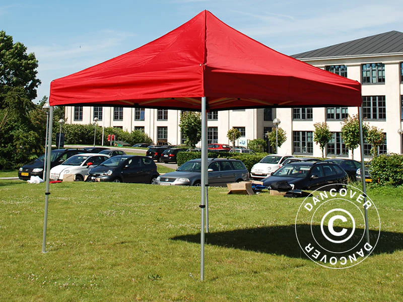 Namiot Ekspresowy FleXtents PRO 3x3m Czerwony, mq 4 ściany boczne - Image 7
