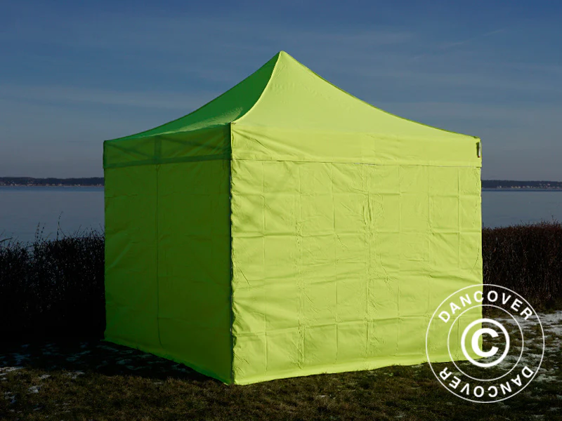 Namiot Ekspresowy FleXtents PRO 3x3m Jaskrawożółty/zielony, mq 4 ściany boczne - Image 5