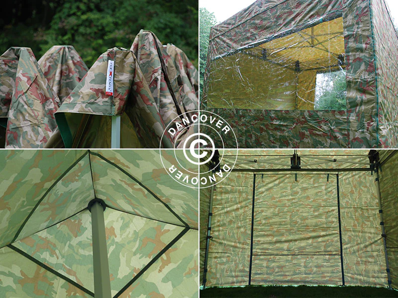 Namiot Ekspresowy FleXtents PRO 3x3m Kamuflaż/Wojskowy, mq 4 ściany boczne - Image 13