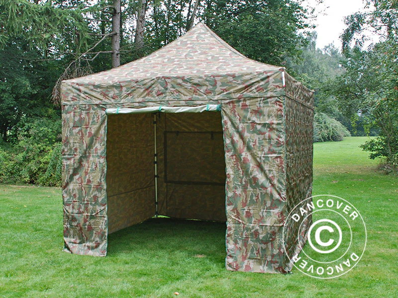 Namiot Ekspresowy FleXtents PRO 3x3m Kamuflaż/Wojskowy, mq 4 ściany boczne - Image 15