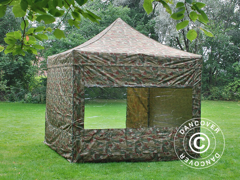 Namiot Ekspresowy FleXtents PRO 3x3m Kamuflaż/Wojskowy, mq 4 ściany boczne - Image 3