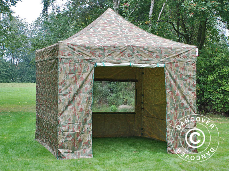 Namiot Ekspresowy FleXtents PRO 3x3m Kamuflaż/Wojskowy, mq 4 ściany boczne - Image 4