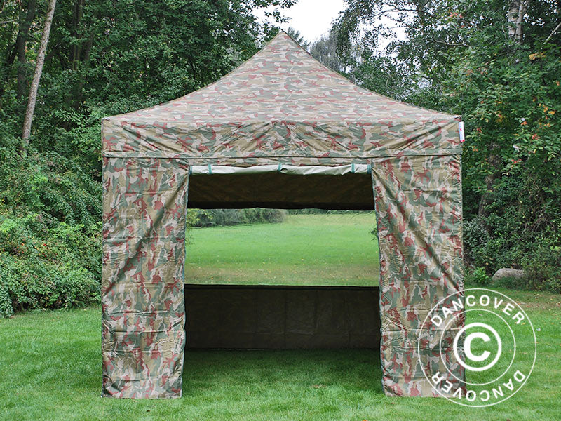 Namiot Ekspresowy FleXtents PRO 3x3m Kamuflaż/Wojskowy, mq 4 ściany boczne - Image 5