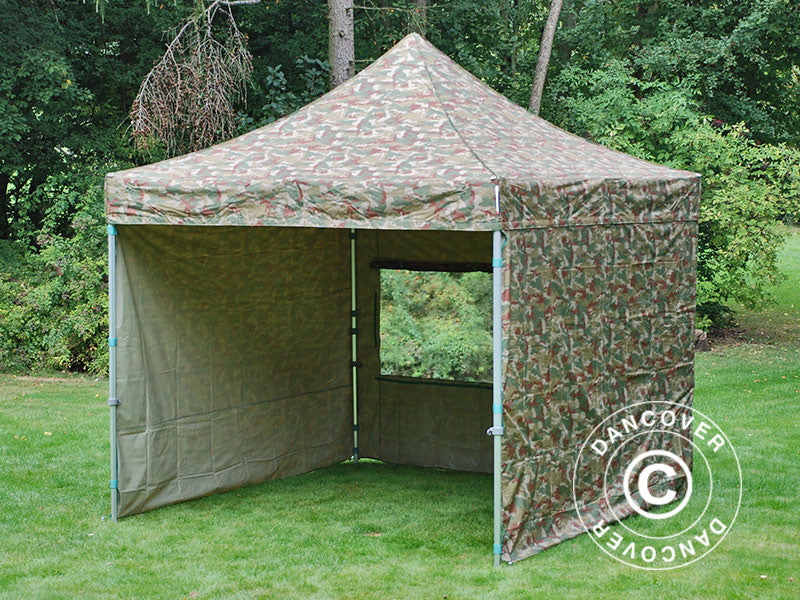 Namiot Ekspresowy FleXtents PRO 3x3m Kamuflaż/Wojskowy, mq 4 ściany boczne - Image 6