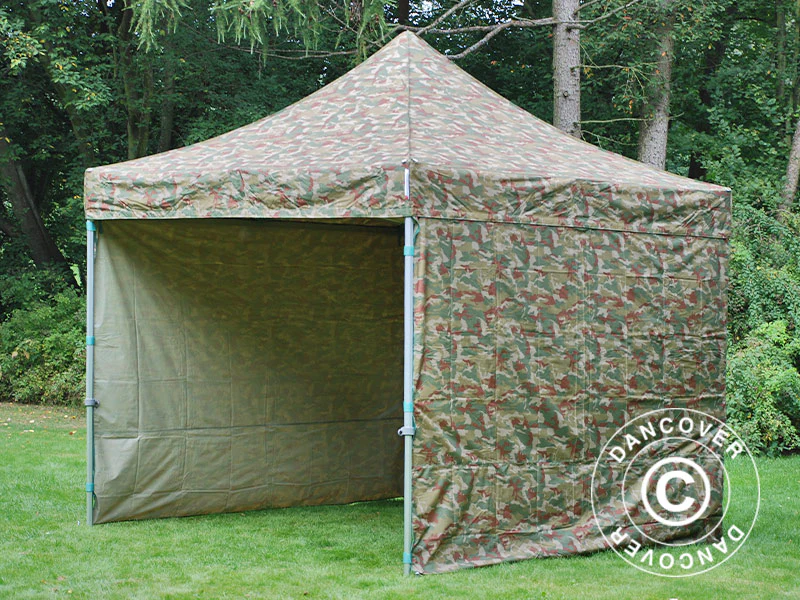 Namiot Ekspresowy FleXtents PRO 3x3m Kamuflaż/Wojskowy, mq 4 ściany boczne - Image 7