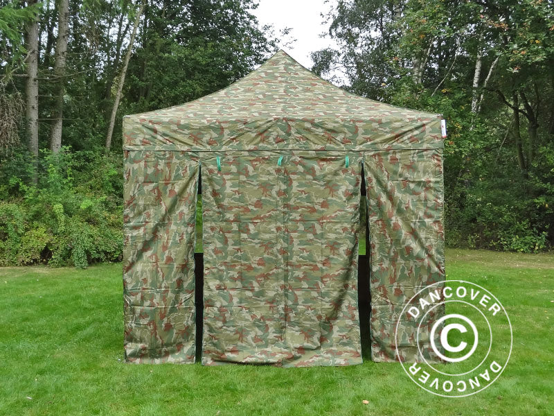 Namiot Ekspresowy FleXtents PRO 3x3m Kamuflaż/Wojskowy, mq 4 ściany boczne - Image 9