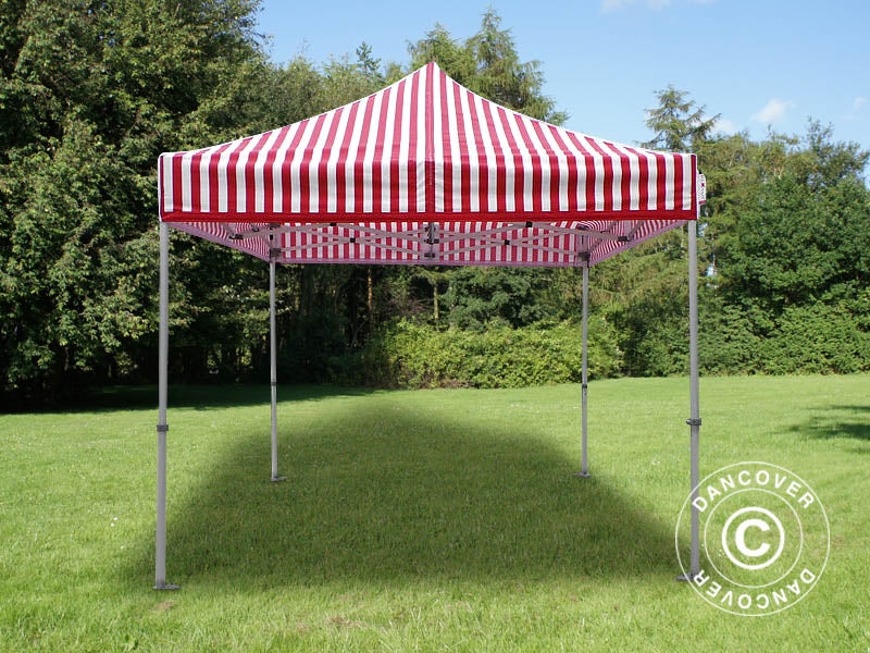 Namiot ekspresowy FleXtents PRO 3x3m Pasiasty, 4 ściany boczne - Image 5