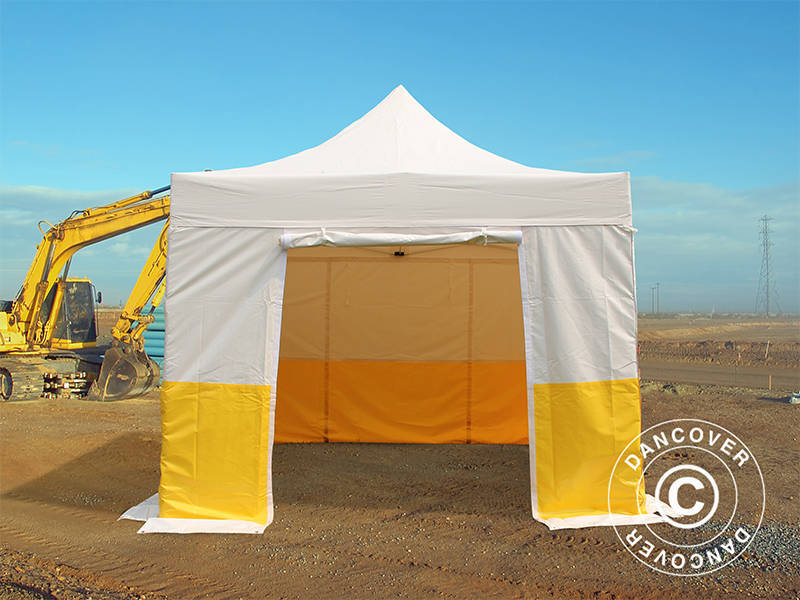 Namiot ekspresowy FleXtents® PRO 3x3m, PCV, namiot roboczy, trudnopalny, 4 ściany boczne - Image 2