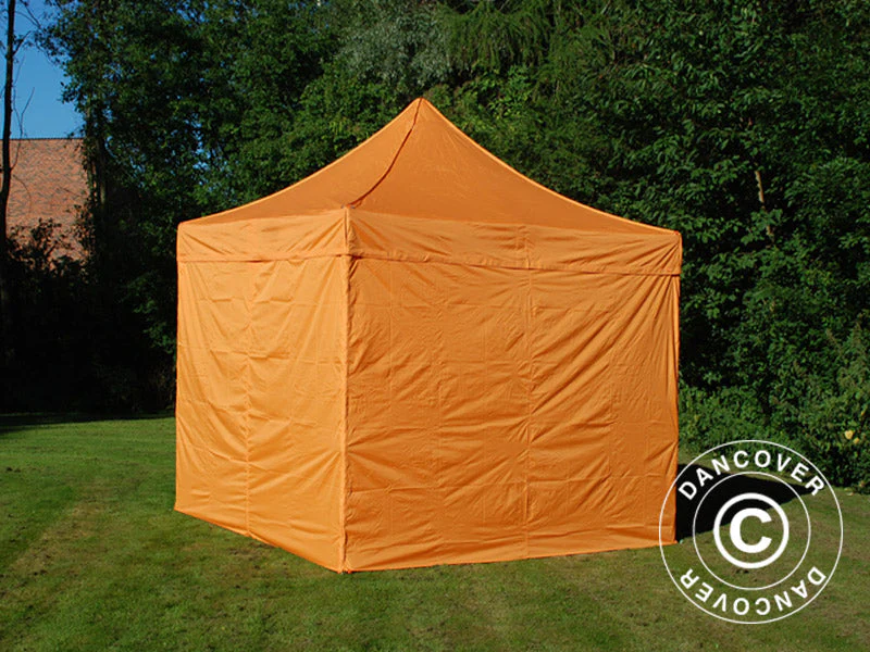 Namiot Ekspresowy FleXtents PRO 3x3m Pomaranczowy, mq 4 ściany boczne - Image 4