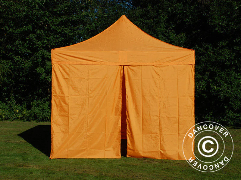 Namiot Ekspresowy FleXtents PRO 3x3m Pomaranczowy, mq 4 ściany boczne - Image 6
