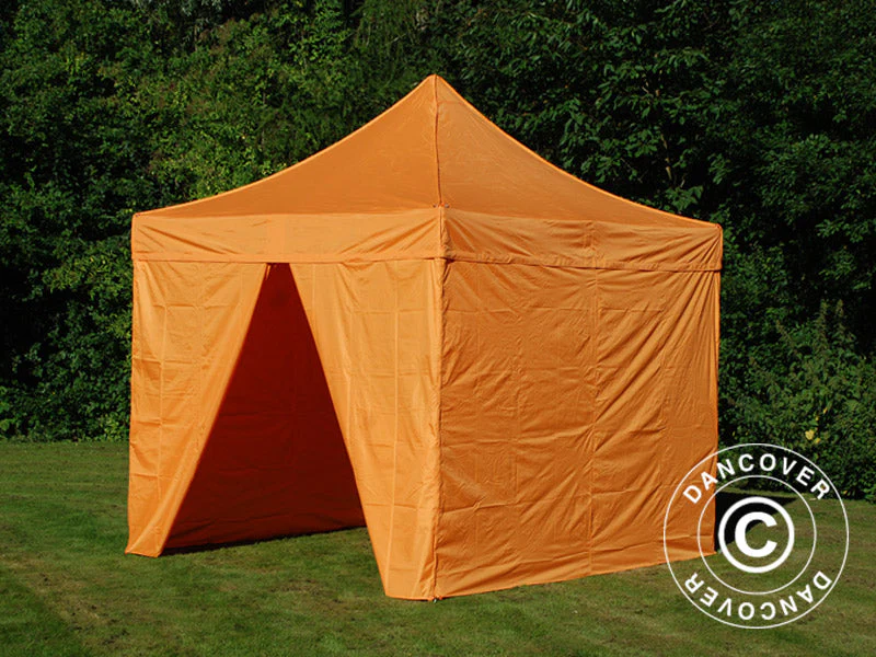 Namiot Ekspresowy FleXtents PRO 3x3m Pomaranczowy, mq 4 ściany boczne - Image 9