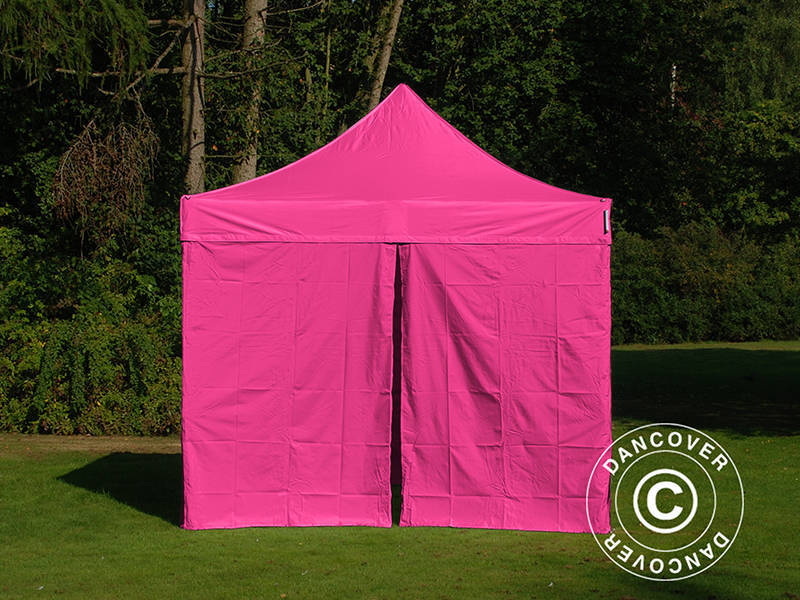 Namiot Ekspresowy FleXtents PRO 3x3m Różowy, mq 4 ściany boczne - Image 3