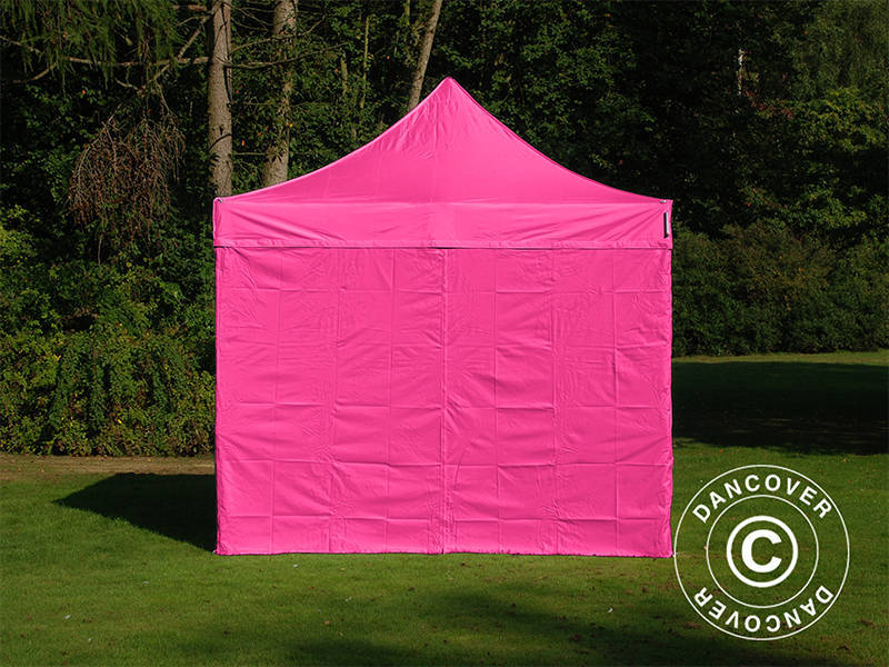 Namiot Ekspresowy FleXtents PRO 3x3m Różowy, mq 4 ściany boczne - Image 4