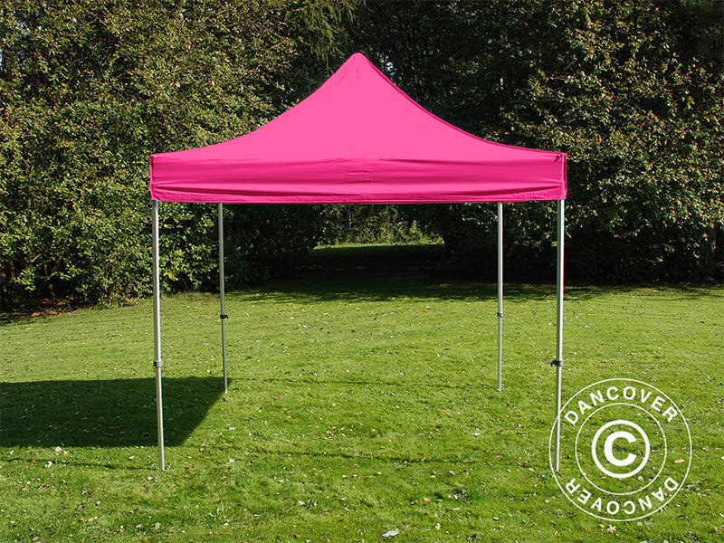 Namiot Ekspresowy FleXtents PRO 3x3m Różowy, mq 4 ściany boczne - Image 5