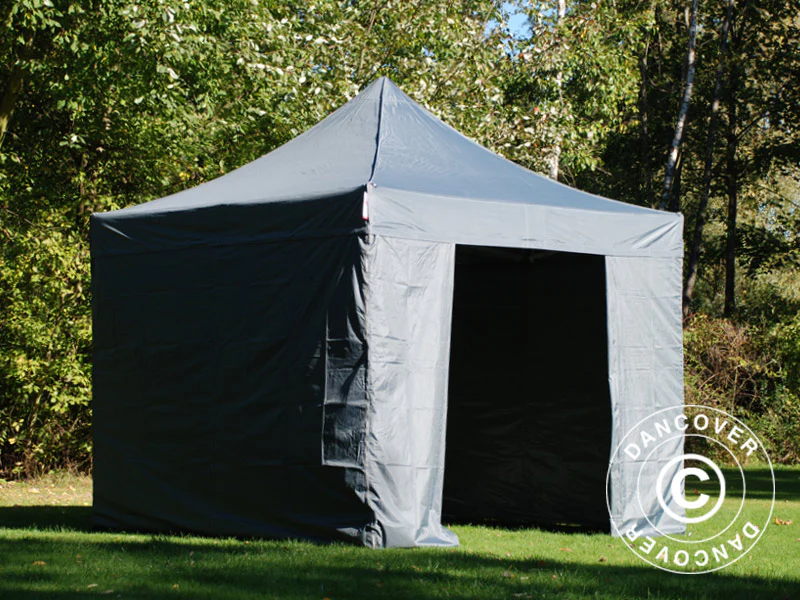 Namiot Ekspresowy FleXtents PRO 3x3m Szary, mq 4 ściany boczne - Image 11