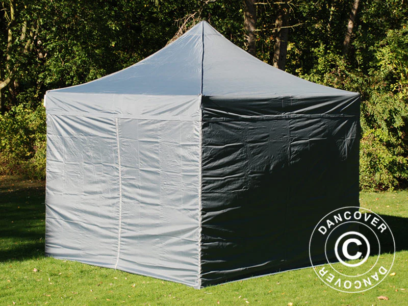 Namiot Ekspresowy FleXtents PRO 3x3m Szary, mq 4 ściany boczne - Image 3