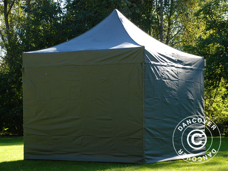 Namiot Ekspresowy FleXtents PRO 3x3m Szary, mq 4 ściany boczne - Image 4