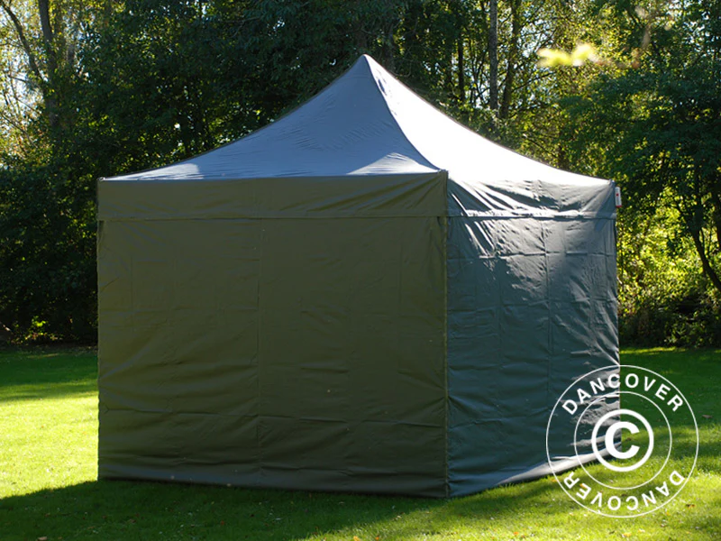 Namiot Ekspresowy FleXtents PRO 3x3m Szary, mq 4 ściany boczne - Image 6
