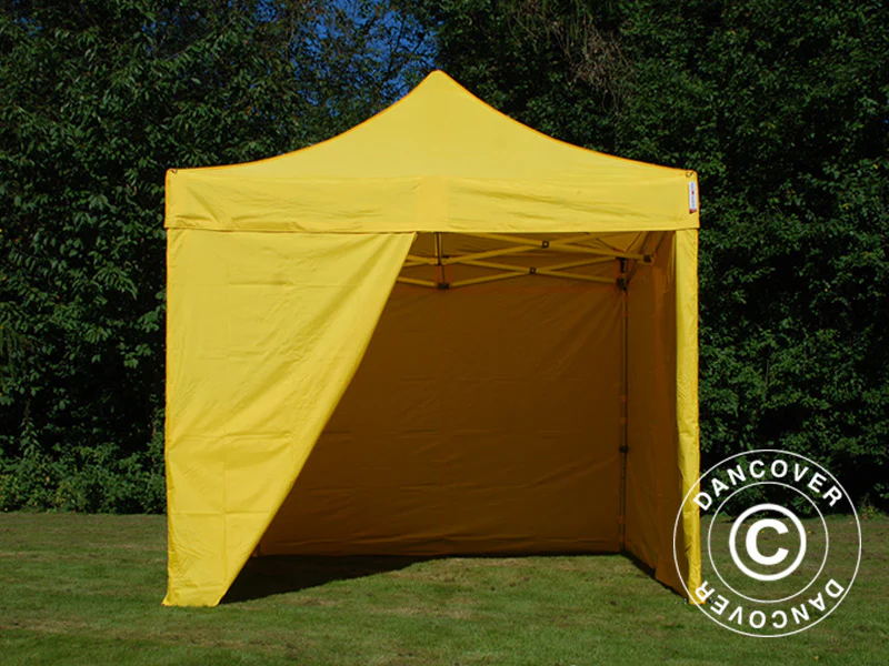 Namiot Ekspresowy FleXtents PRO 3x3m Zólty, mq 4 ściany boczne - Image 10