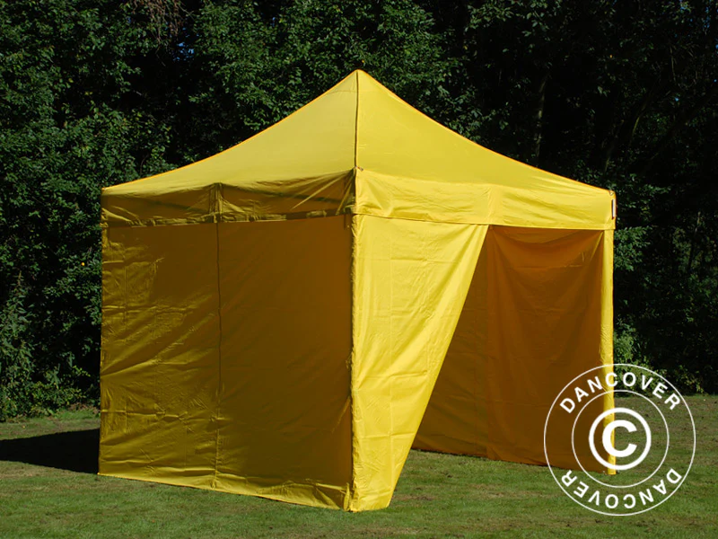 Namiot Ekspresowy FleXtents PRO 3x3m Zólty, mq 4 ściany boczne - Image 11
