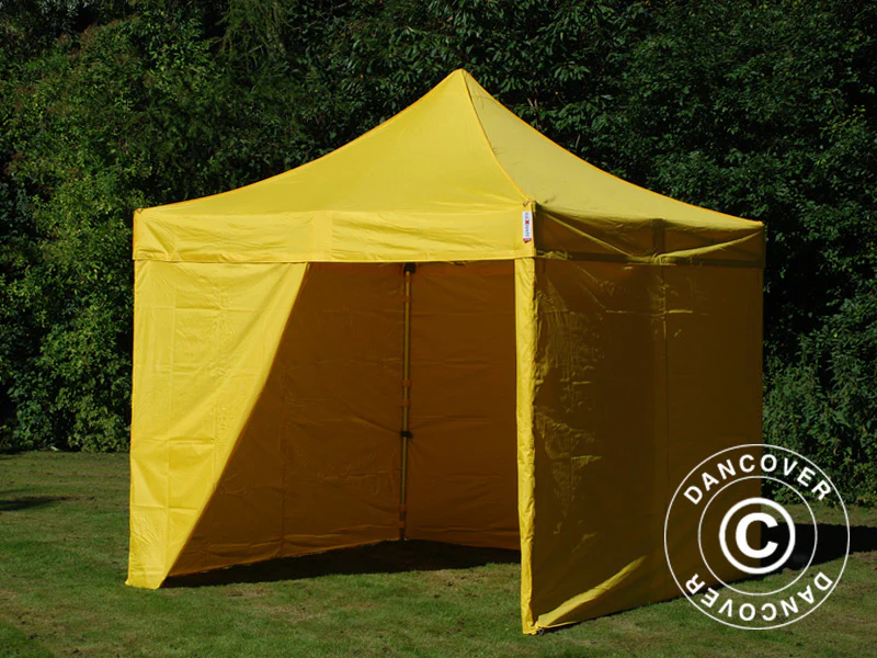 Namiot Ekspresowy FleXtents PRO 3x3m Zólty, mq 4 ściany boczne - Image 12