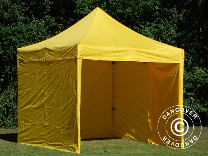 Namiot Ekspresowy FleXtents PRO 3x3m Zólty, mq 4 ściany boczne - Image 18