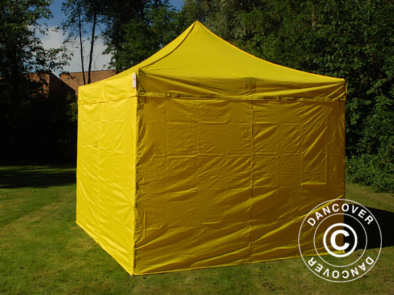 Namiot Ekspresowy FleXtents PRO 3x3m Zólty, mq 4 ściany boczne - Image 3
