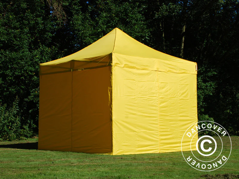 Namiot Ekspresowy FleXtents PRO 3x3m Zólty, mq 4 ściany boczne - Image 5