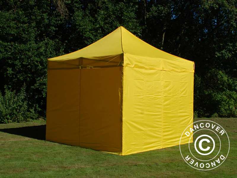 Namiot Ekspresowy FleXtents PRO 3x3m Zólty, mq 4 ściany boczne - Image 6