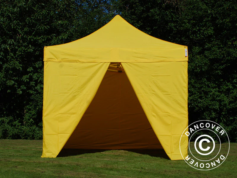 Namiot Ekspresowy FleXtents PRO 3x3m Zólty, mq 4 ściany boczne - Image 7