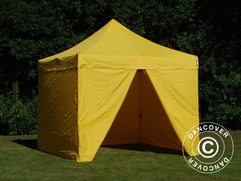 Namiot Ekspresowy FleXtents PRO 3x3m Zólty, mq 4 ściany boczne - Image 9
