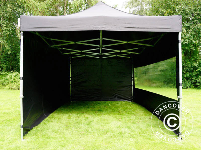 Namiot Ekspresowy FleXtents PRO 3x4,5m Czarny, mq 4 ściany boczne - Image 13