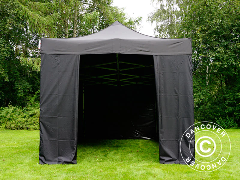 Namiot Ekspresowy FleXtents PRO 3x4,5m Czarny, mq 4 ściany boczne - Image 18