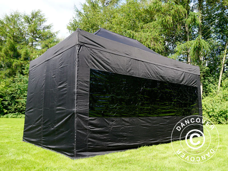 Namiot Ekspresowy FleXtents PRO 3x4,5m Czarny, mq 4 ściany boczne - Image 8