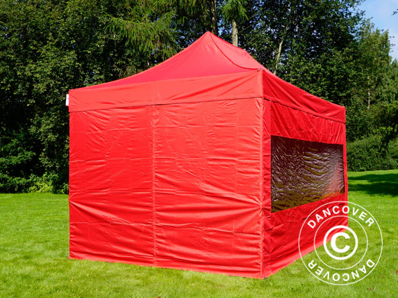 Namiot Ekspresowy FleXtents PRO 3x4,5m Czerwony, mq 4 ściany boczne - Image 10
