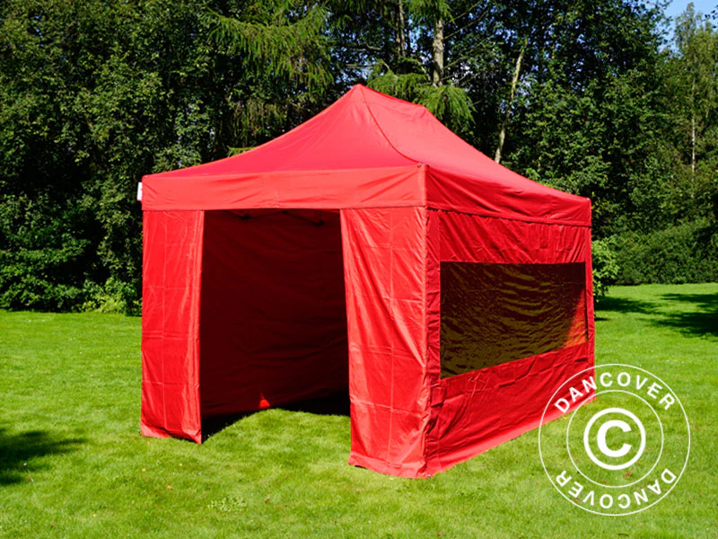 Namiot Ekspresowy FleXtents PRO 3x4,5m Czerwony, mq 4 ściany boczne - Image 11