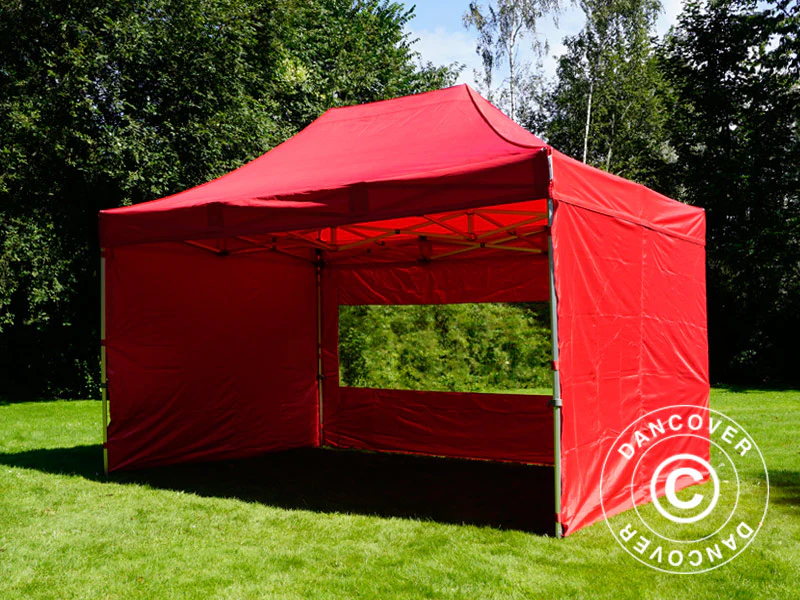 Namiot Ekspresowy FleXtents PRO 3x4,5m Czerwony, mq 4 ściany boczne - Image 13