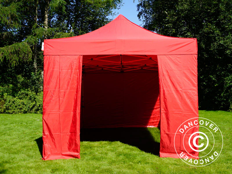 Namiot Ekspresowy FleXtents PRO 3x4,5m Czerwony, mq 4 ściany boczne - Image 8