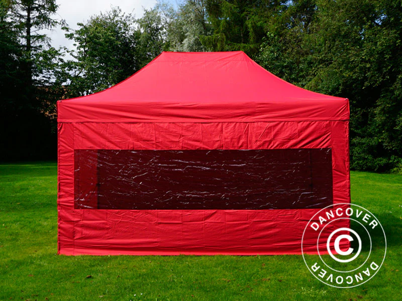Namiot Ekspresowy FleXtents PRO 3x4,5m Czerwony, mq 4 ściany boczne - Image 9