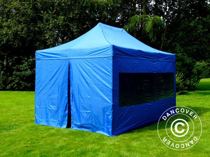 Namiot Ekspresowy FleXtents PRO 3x4,5m Niebieski, mq 4 ściany boczne - Image 10