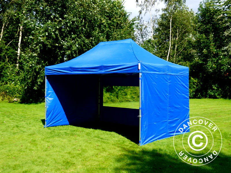 Namiot Ekspresowy FleXtents PRO 3x4,5m Niebieski, mq 4 ściany boczne - Image 11