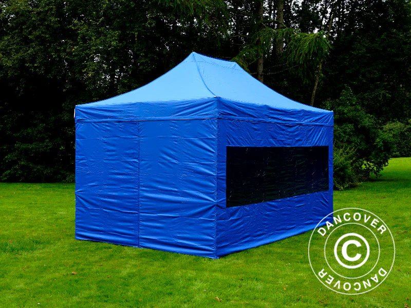 Namiot Ekspresowy FleXtents PRO 3x4,5m Niebieski, mq 4 ściany boczne - Image 3