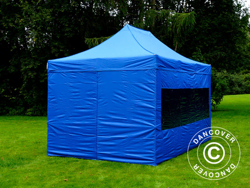 Namiot Ekspresowy FleXtents PRO 3x4,5m Niebieski, mq 4 ściany boczne - Image 5