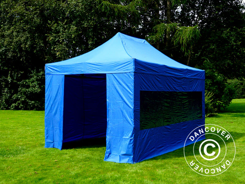 Namiot Ekspresowy FleXtents PRO 3x4,5m Niebieski, mq 4 ściany boczne - Image 8