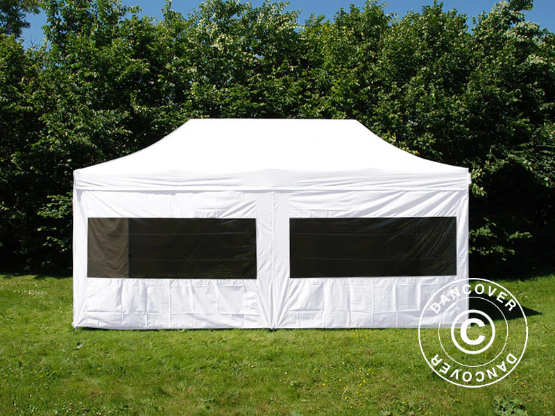 Namiot Ekspresowy FleXtents PRO 3x6m Biały, Ogniotrwale, mq 6 ściany boczne - Image 2