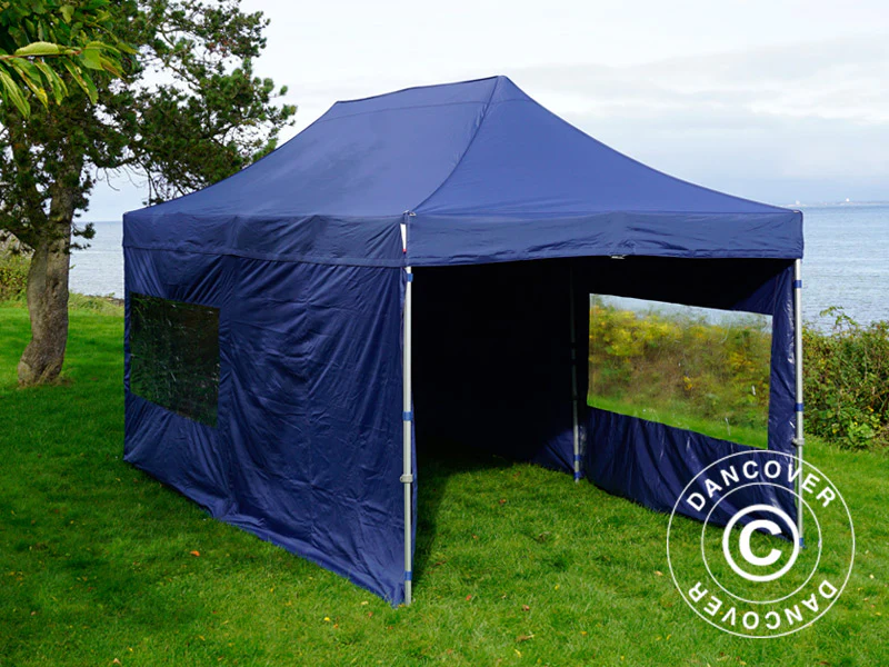 Namiot Ekspresowy FleXtents PRO 3x6m Ciemny niebieski, mq 6 ściany boczne - Image 10